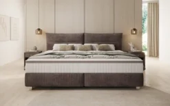 Familien Boxspringbett Aurelio in 220/240x200 in Cord