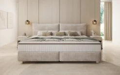 Familien Boxspringbett Aurelio in 220/240x200 in Cord