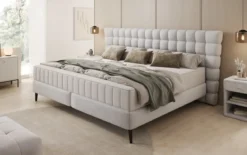 Familien Boxspringbett Bellanova in 220/240x200 in Bouclé