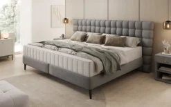Familien Boxspringbett Bellanova in 220/240x200 in Bouclé