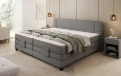 Familien Boxspringbett Noela 220/240x200 elektrisch verstellbar in Stoff