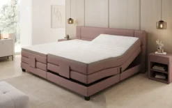 Familien Boxspringbett Noela 220/240x200 elektrisch verstellbar in Stoff