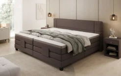 Familien Boxspringbett Noela 220/240x200 elektrisch verstellbar in Stoff