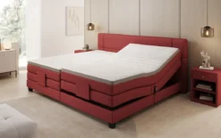 Familien Boxspringbett Noela 220/240x200 elektrisch verstellbar in Stoff