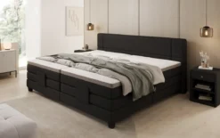 Familien Boxspringbett Noela 220/240x200 elektrisch verstellbar in Stoff