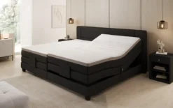 Familien Boxspringbett Noela 220/240x200 elektrisch verstellbar in Stoff