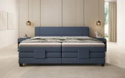 Familien Boxspringbett Noela 220/240x200 elektrisch verstellbar in Stoff