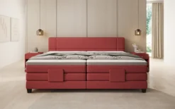 Familien Boxspringbett Noela 220/240x200 elektrisch verstellbar in Stoff