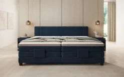 Familien Boxspringbett Noela 220/240x200 elektrisch verstellbar in Samt