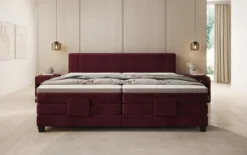 Familien Boxspringbett Noela 220/240x200 elektrisch verstellbar in Samt