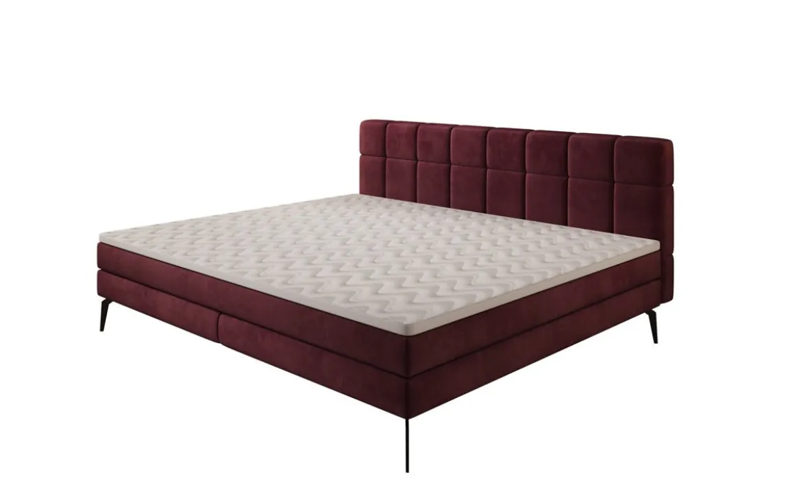 Familien Boxspringbett Savona – 220/240x200 in Samt