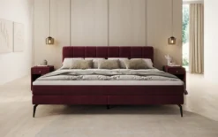 Familien Boxspringbett Savona – 220/240x200 in Samt