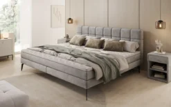 Familien Boxspringbett Savona – 220/240x200 in Samt