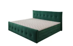 Familien Boxspringbett Valenza – 220/240x200 mit Stauraum in Samt