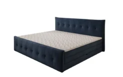 Familien Boxspringbett Valenza – 220/240x200 mit Stauraum in Samt