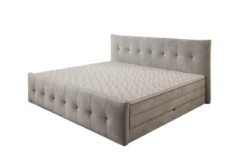 Familien Boxspringbett Valenza – 220/240x200 mit Stauraum in Samt