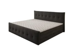 Familien Boxspringbett Valenza – 220/240x200 mit Stauraum in Samt