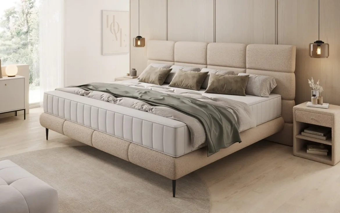 Familien Polsterbett Milano Bouclé in 220/240x200