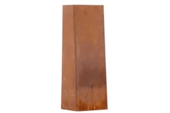 Feuerkorb Thomas - eckiger Stahlkamin in Rusty Orange