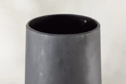 Feuerkorb Wilkus - zylinderförmiger Kamin in Schwarz