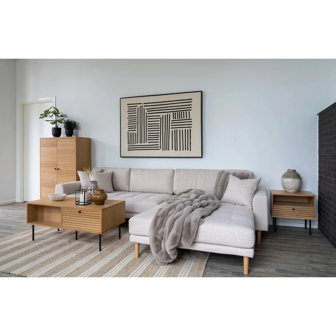 Flausch - Tagesdecke Tao aus Kunstfell Grau 130x180 cm