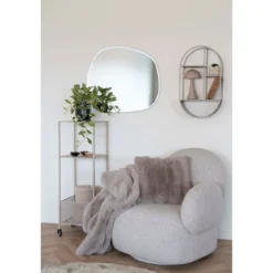 Flausch - Tagesdecke Tao aus Kunstfell Grau 130x180 cm