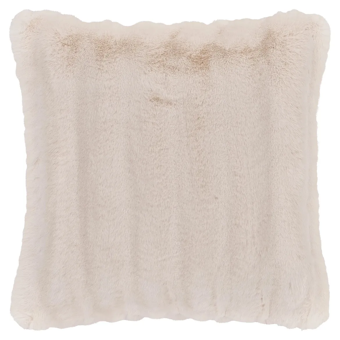 Flausch - Zierkissen Tao aus Kunstfell Beige 45x45 cm