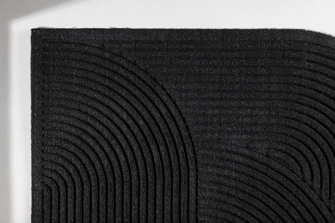 Fußmatte Anika - in Schwarz aus Polypropylen & Gummi