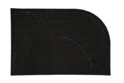 Fußmatte Anika - in Schwarz aus Polypropylen & Gummi