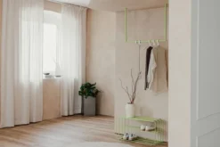 Garderobe/Kleiderstange Rubi – Hängendes Design aus Stahl