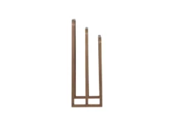 Garderobe Malven – Dreistufiges Design im Mocca-Holzlook