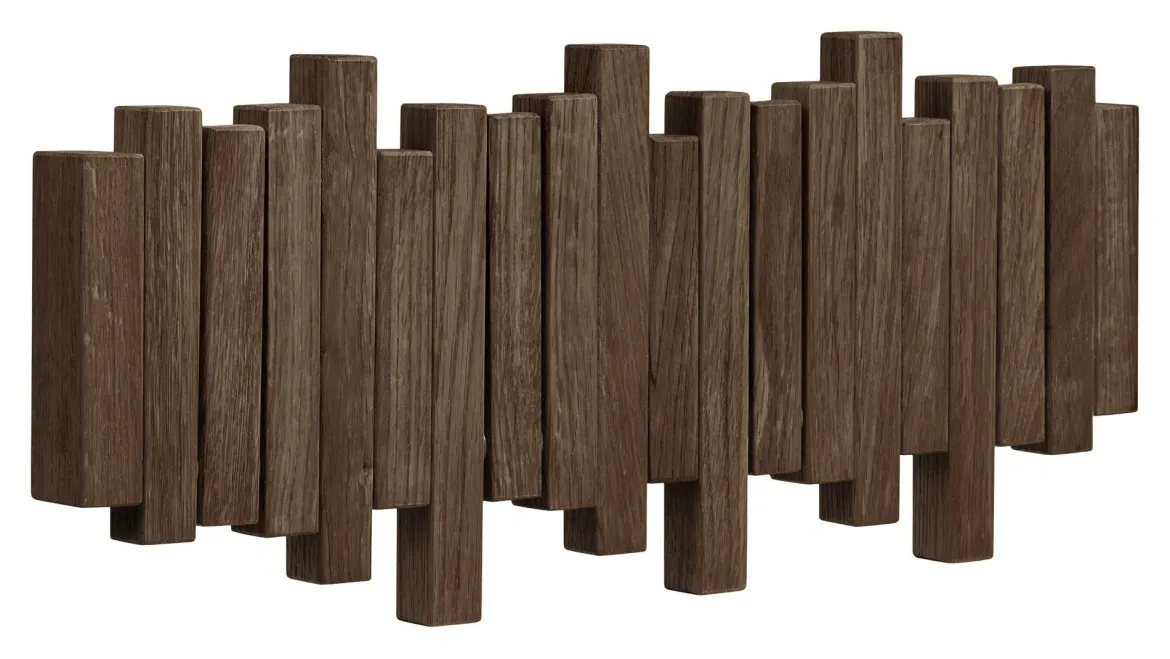 Garderobe Minimalistic - aus dunkelbraunem Eichenholz