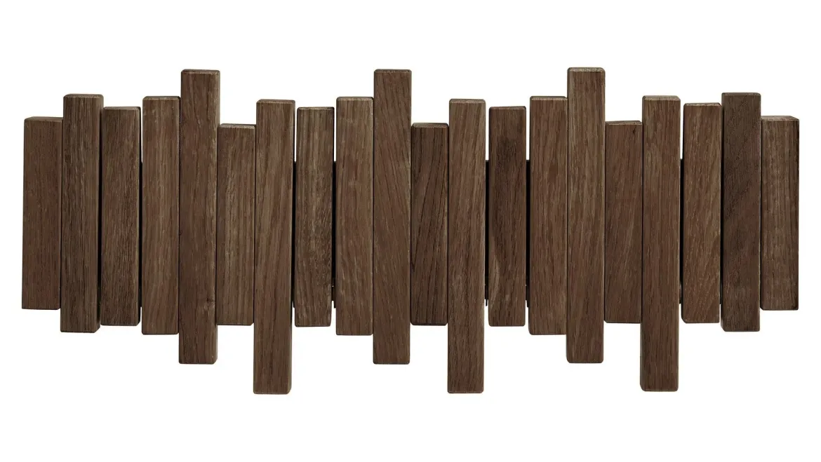 Garderobe Minimalistic - aus dunkelbraunem Eichenholz
