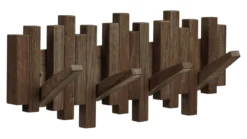 Garderobe Minimalistic - aus dunkelbraunem Eichenholz