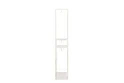 Garderobe Narell – Offenes Kleiderregal in Beige mit Ablagen