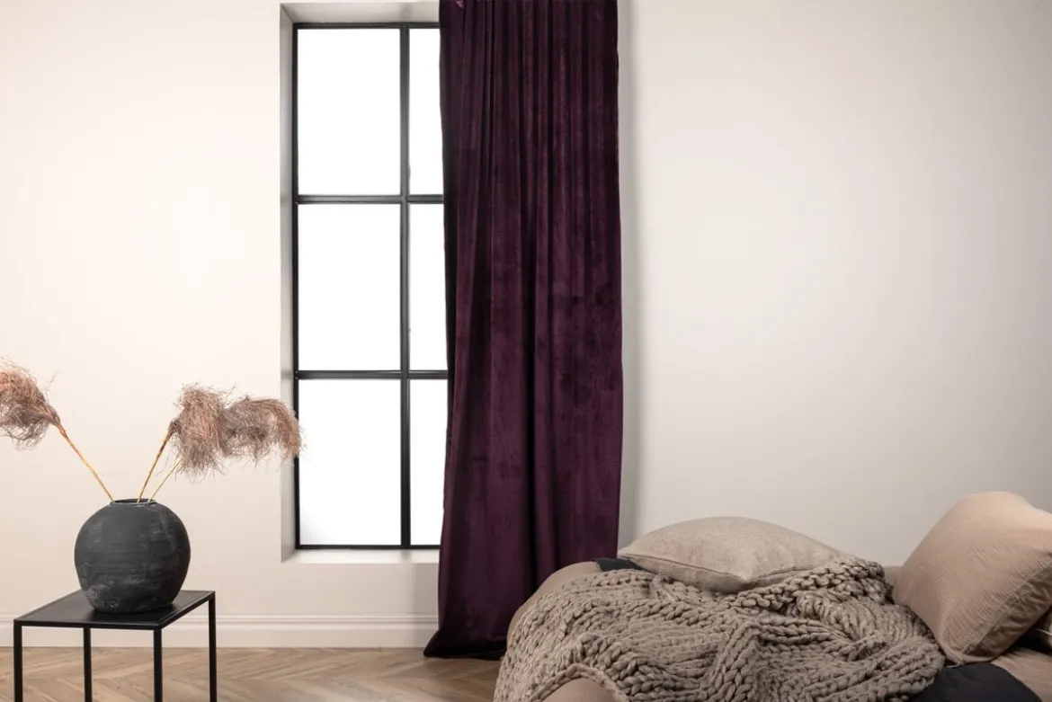 Gardinen-Set Anny – Samtoptik in vielen Farben