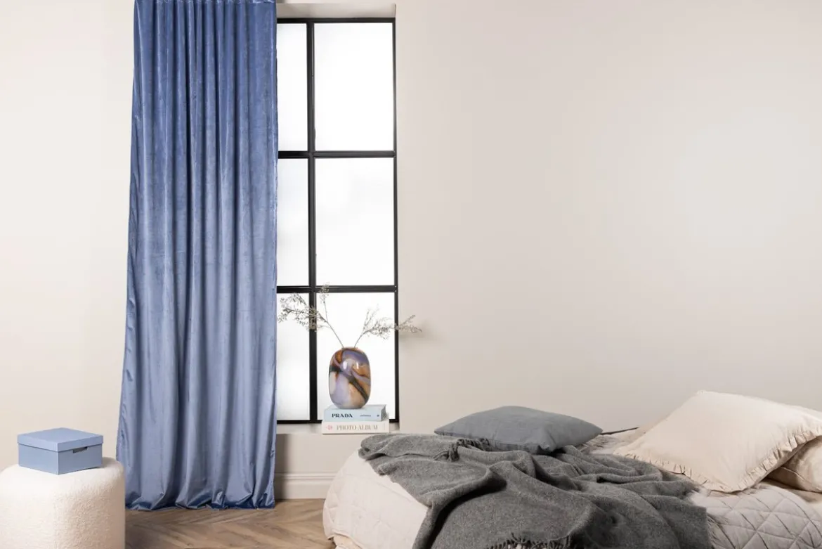 Gardinen-Set Anny – Samtoptik in vielen Farben