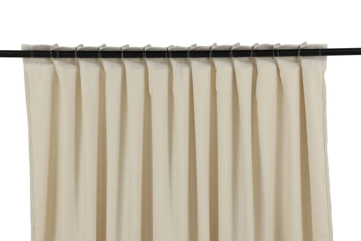 Gardinen-Set Verta – mit Mehrband-System in Beige & Moosgrün