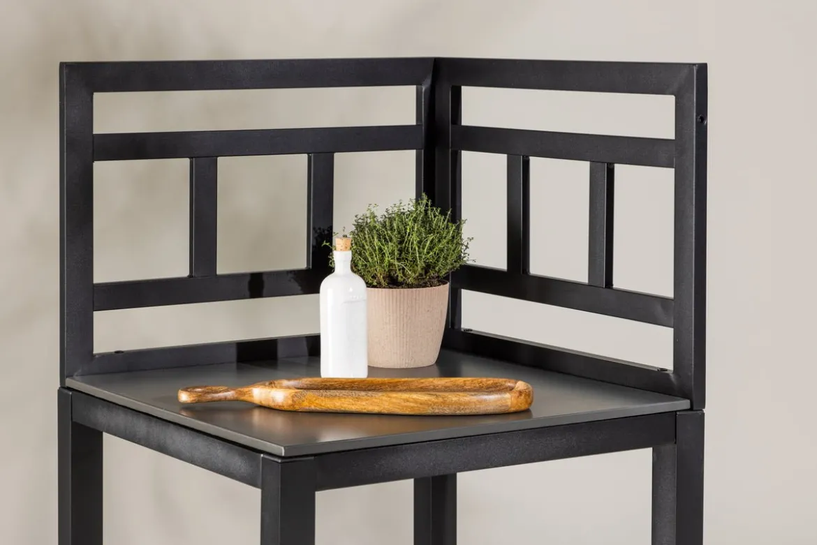 Garten Ablagetisch Vani – Outdoor-Küchenmodul mit Stein-Arbeitsfläche