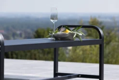Gartenbank Cäsar - aus robustem, schwarzem Aluminium