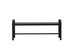 Gartenbank Cäsar - aus robustem, schwarzem Aluminium