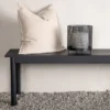 Gartenbank Egypt - aus robustem schwarzem Aluminium