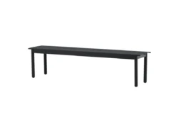 Gartenbank Egypt - aus robustem schwarzem Aluminium