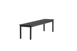 Gartenbank Egypt - aus robustem schwarzem Aluminium