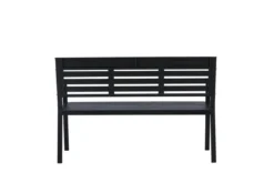 Gartenbank Mineral - Zeitloses Design aus schwarzem Aluminium