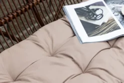 Gartenbank Tobias - Aus Rattan in der Farbe Dunkelwalnuss