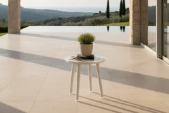 Garten Beistelltisch Amman - Ø40 in der Farbe Beige