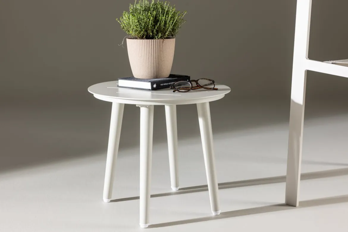 Garten Beistelltisch Amman - Ø40 in der Farbe Beige