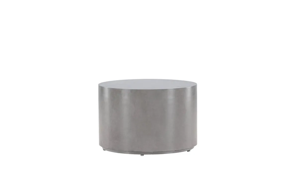 Garten Beistelltisch India - Ø60 aus Aluminium in der Farbe Grau