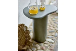 Garten-Beistelltisch Kivo – Zeitloses Design aus Faserzement in Grau